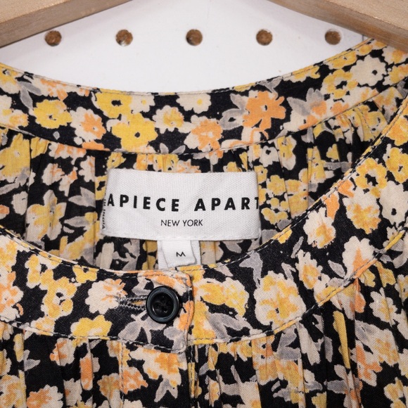 Apiece Apart La Ventura Yellow Floral Mini Dress - Picture 5 of 6